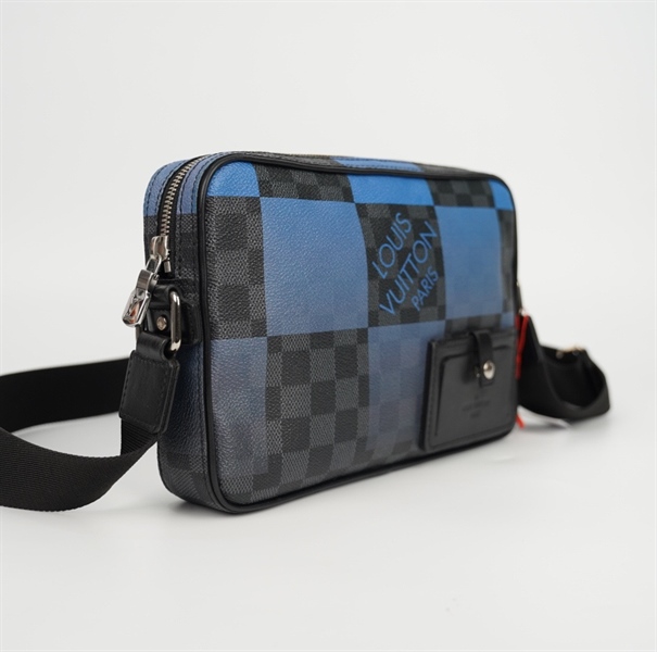Túi LV đeo chéo ô vuông xanh CA3200 sz26 (LN) KG+