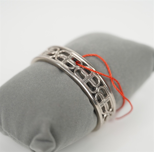 Vòng tay Balenciaga bạc họa tiết (PN) +