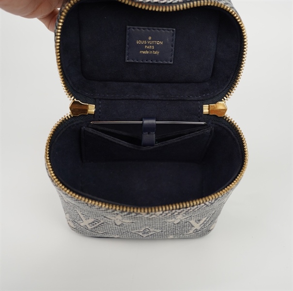 Túi LV cốp màu xanh phối trắng kèm gương sz11 (BQ) KG+