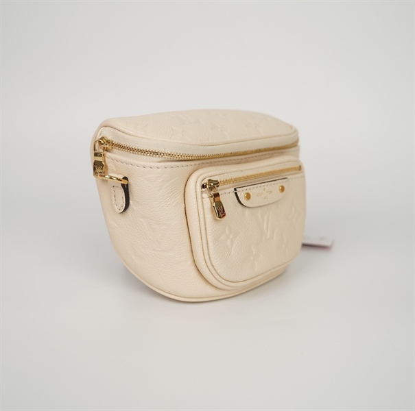 Túi LV Bumbag hoa trắng kèm 2 strap sz14 (BQ) KG+