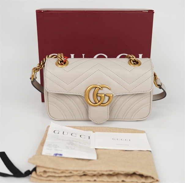 Túi GG Marmont màu xám (C04345484) sz21 (BQ) KG+