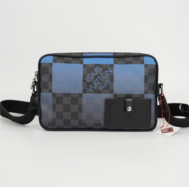 Túi LV đeo chéo ô vuông xanh CA3200 sz26 (LN) KG+