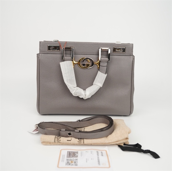 Túi GG zumi màu xám (493075) sz28 (thuật) +