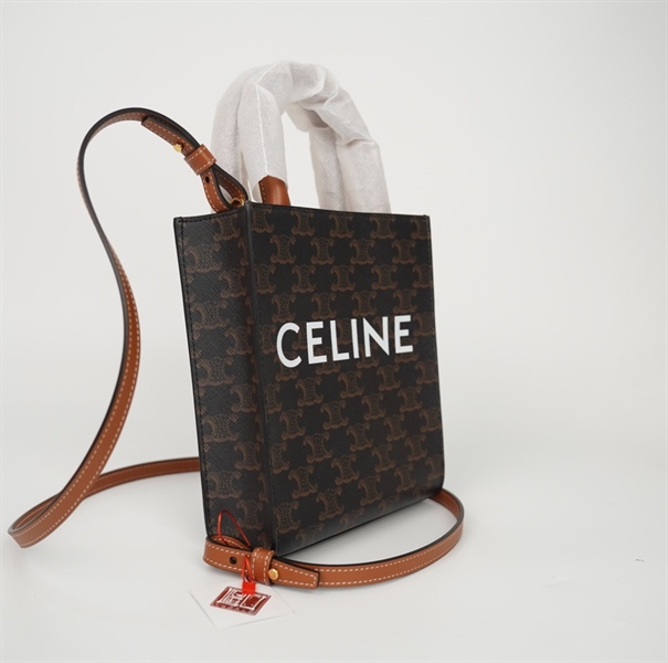 Túi Celine Tote màu nâu sz16 (BQ) KG+