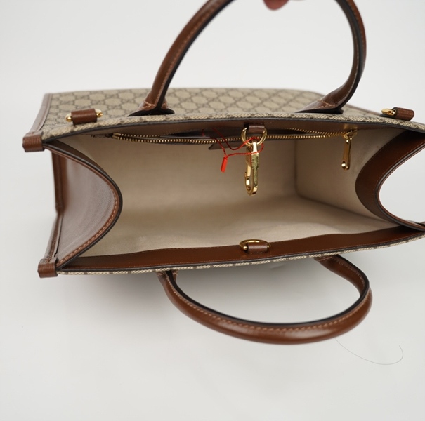 Túi GG tote màu xám 520981 sz31 (LN) KG+