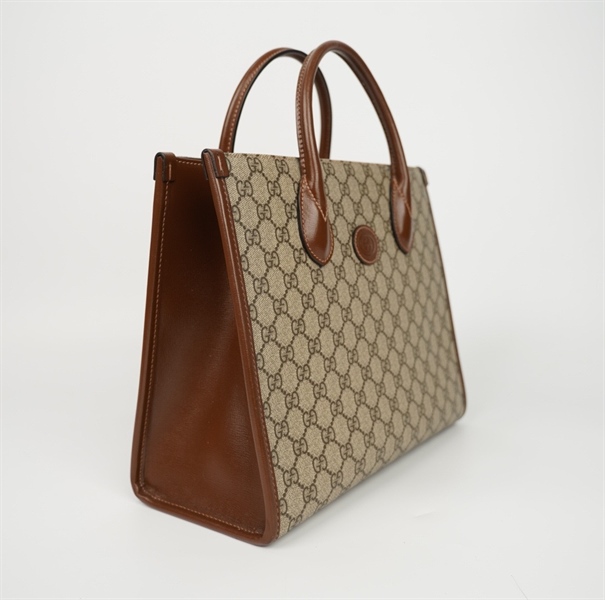 Túi GG tote màu xám 520981 sz31 (LN) KG+