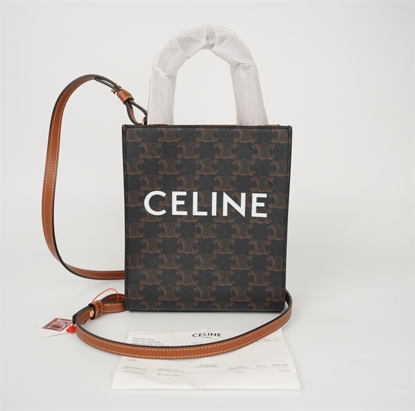Túi Celine Tote màu nâu sz16 (BQ) KG+
