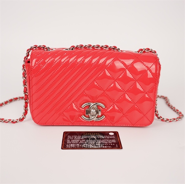 Túi Chanel Coco màu đỏ (22453241) sz20 (BQ) KG+