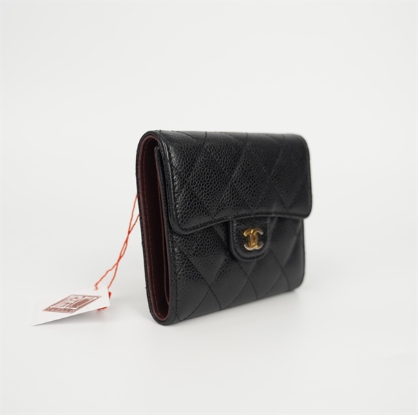 Ví Chanel đen gập 3 (28790734) KG+