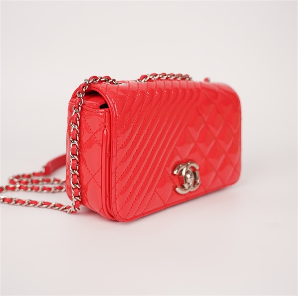 Túi Chanel Coco màu đỏ (22453241) sz20 (BQ) KG+