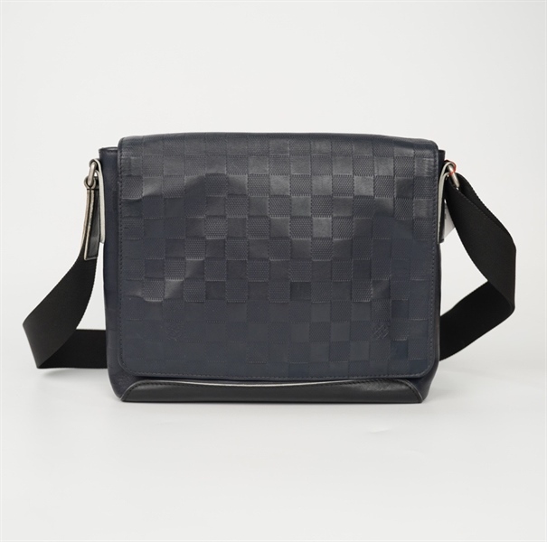 Túi LV đeo chéo ô vuông màu xanh đen sz26 (BQ) KG+