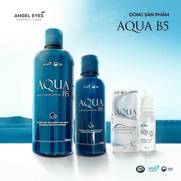 Com bo nước ngâm+ nhỏ len Aqua B5 (CB 1chai+1 lọ)