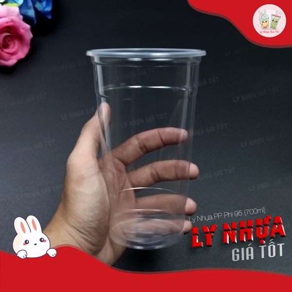 Ly nhựa trơn PP 95 - 700ml Dày TT