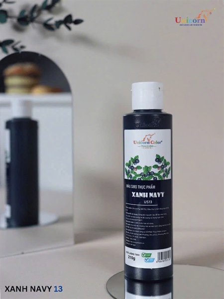 Màu nước xanh navy chai 210g