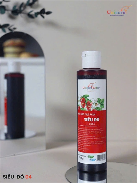 Màu nước đỏ tươi chai 210g