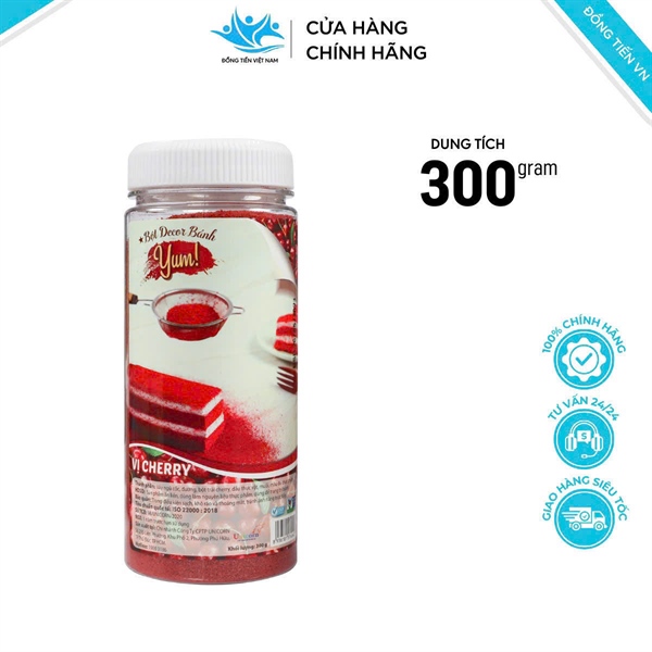 Bột rắc bánh vị cherry hộp 300g