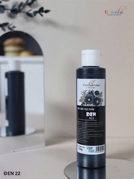 Màu nước đen chai 210g