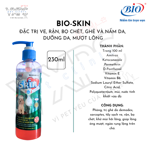 Sữa tắm Bio Skin 3in1
