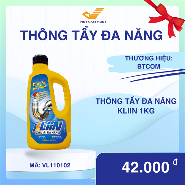 Thông tẩy đa năng Kliin 1Kg (12 chai/thùng)