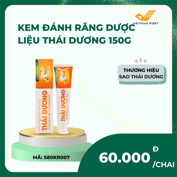 Kem đánh răng Dược liệu Thái Dương 150g