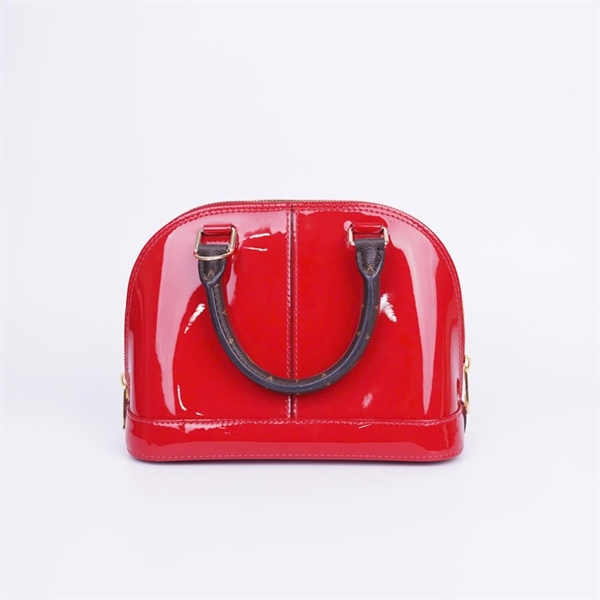 Túi LV Alma đỏ quai nâu SN3198 sz23 KG+