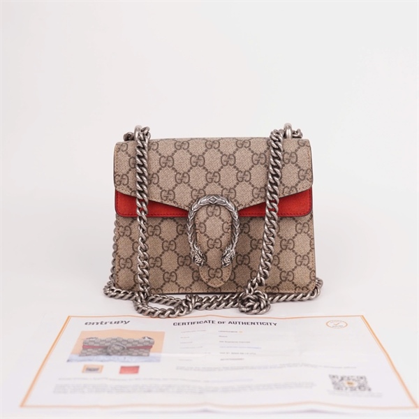 Túi GG Dionysus màu xám (520981) sz20 (LN) KG+