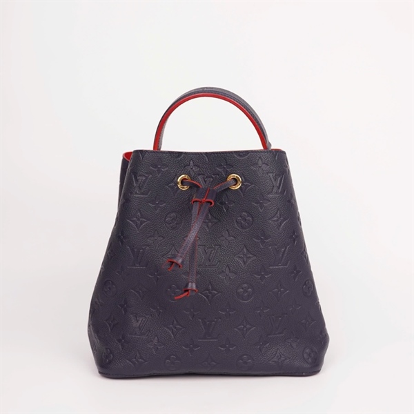 Túi LV nóe xanh đen lòng cam 2 strap +