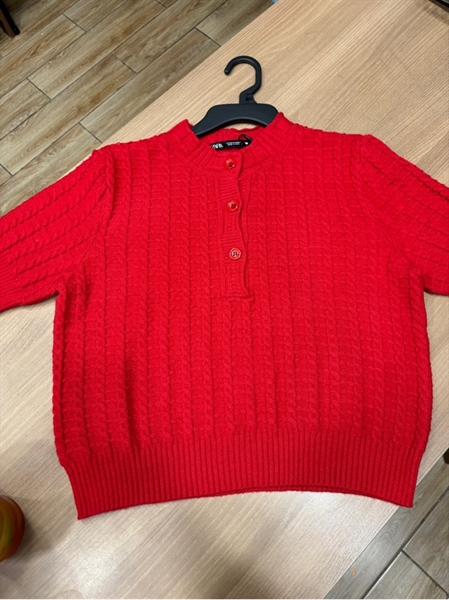 ÁO DẠ LEN ZARA ĐỎ SIZE M