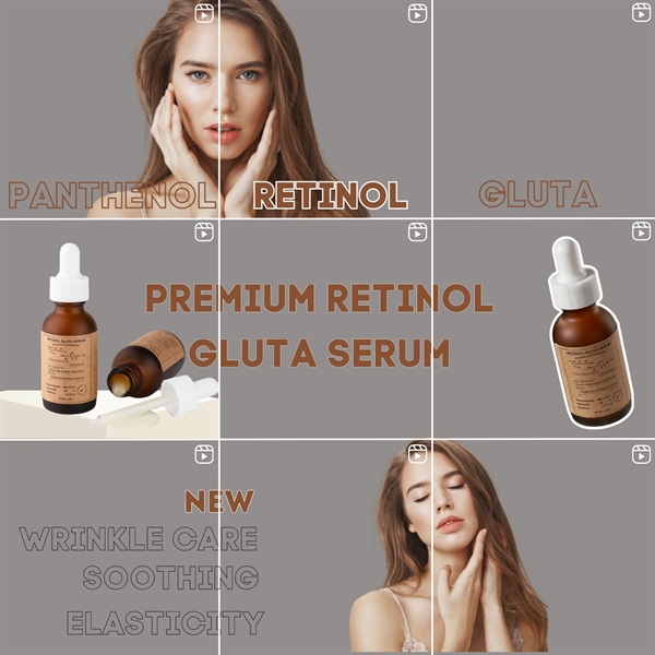 Serum dưỡng trắng, giảm nếp nhăn Bergamo Premium Retinol Gluta 30ml