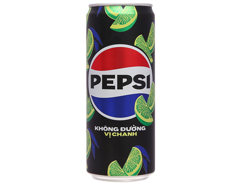 Nước ngọt Pepsi vị chanh Zero Calo lon 320ml