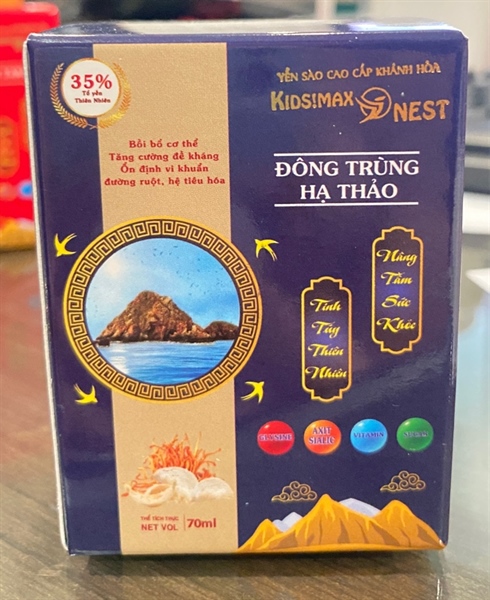 Yến Smart Kids Đông trùng hạ thảo 70ml - Khánh Hoà (Lọ)