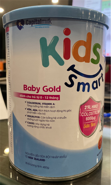 Kids Smart Baby Gold 400g (Dành cho trẻ từ 0 -> 12 tháng) - Capital Milk