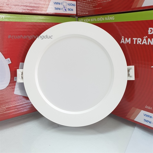 Bóng đèn led âm trần tròn mỏng mã TN SOPOKA