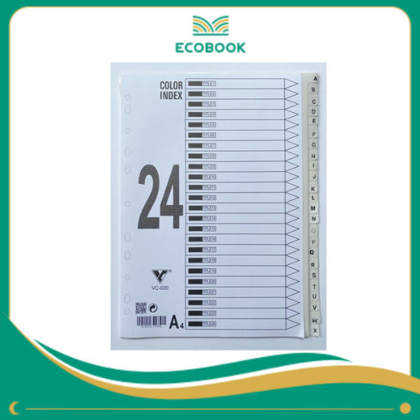 Bìa Phân Trang 24 Chữ Cái