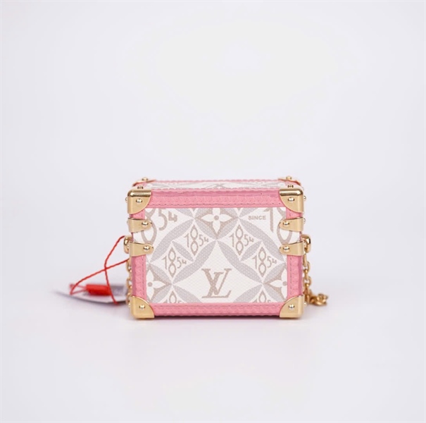 Túi LV Earphone màu trắng viền hồng sz7 (HC) +