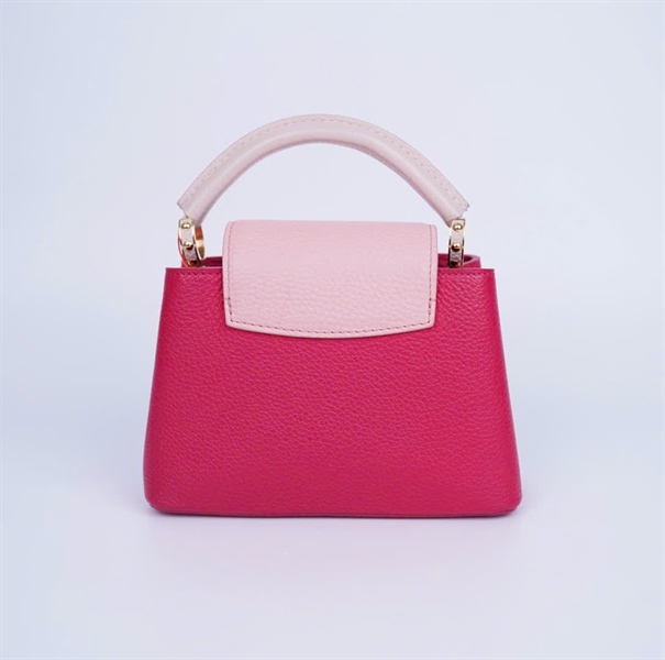 Túi LV Capu màu hồng kèm 2 strap sz20 (HC) +