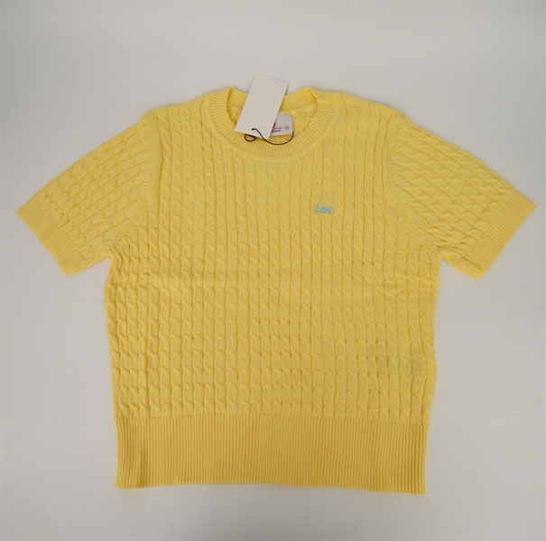 Áo len Lee màu vàng tay ngắn (PN) +