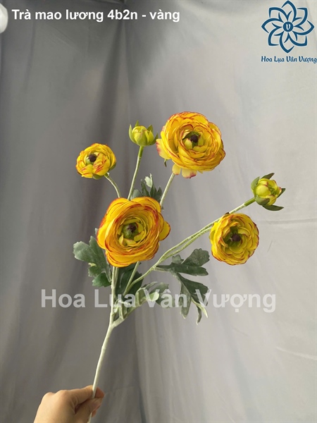 Trà mao lương 4b2n xịn - vàng - Hoa cành dài - Hoa Lụa Vân Vượng