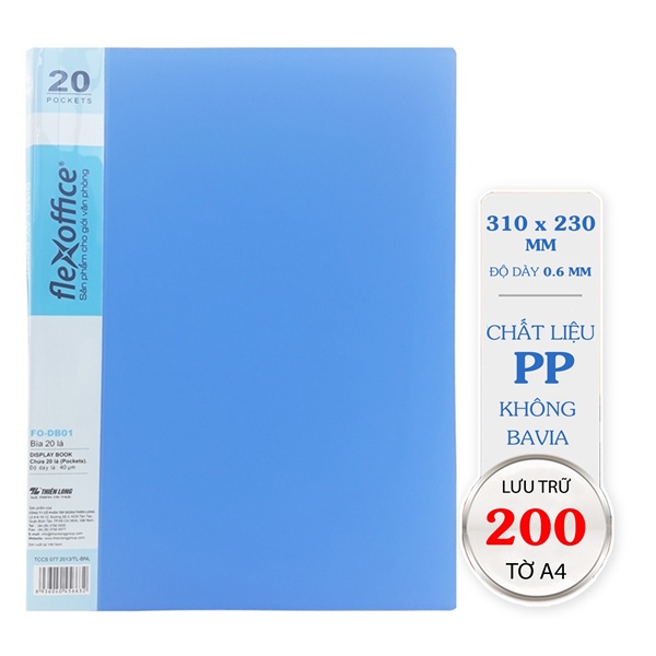 Bìa 20 lá A4 FO-DB01