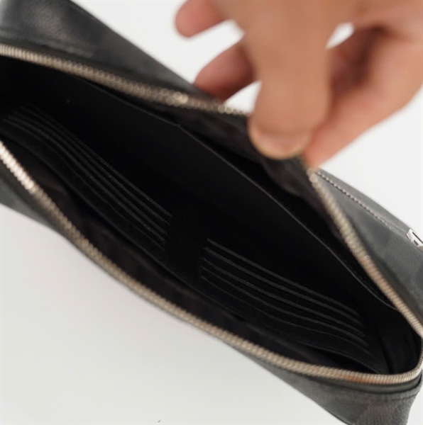 Túi LV Clutch ô vuông đen sz23 (HC) KG+