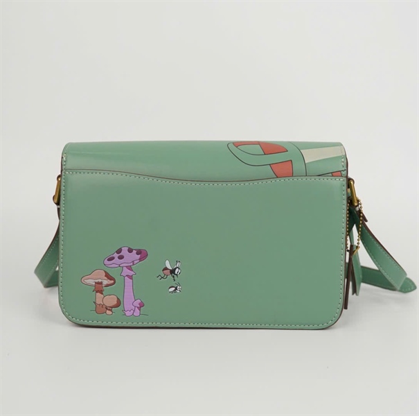 Túi Coach màu xanh sz22 (PN) +