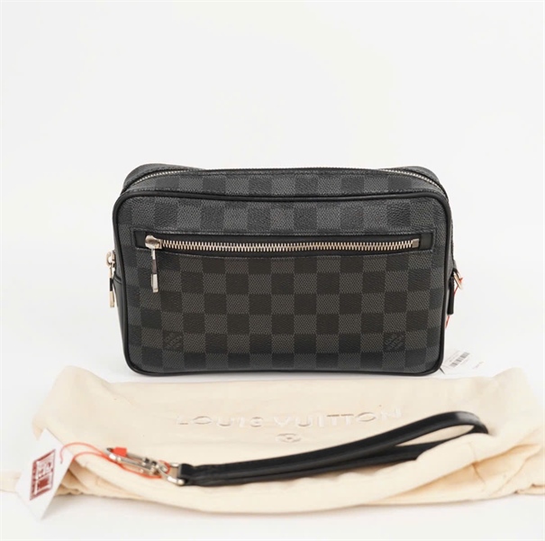 Túi LV Clutch ô vuông đen sz23 (HC) KG+