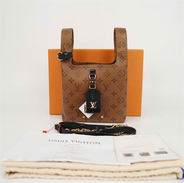 Túi LV Tote hoa nâu sz18 (HC) +