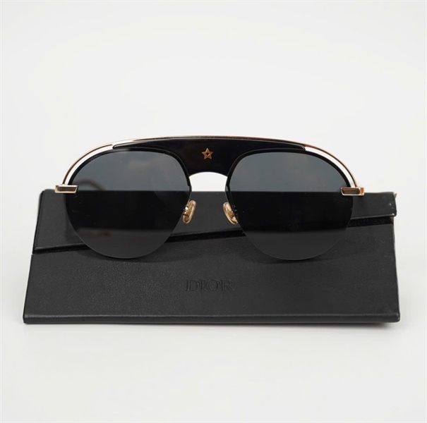 Mắt kính Dior gọng vàng đen (2M22K145) (HC) KG+