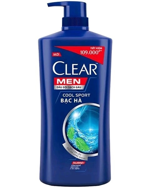 Gội sạch gàu Bạc Hà "clear" 847ML