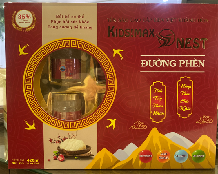 Khay Yến sào Smart Kids Đường Phèn (Khay 6 lọ x 70ml) - Khánh Hoà
