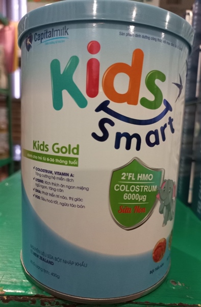 Kids Smart Kids Gold 400g (Dành cho trẻ từ 6 -> 36 tháng tuổi) - Capital Milk