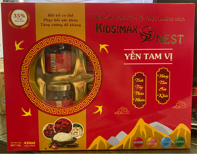 Khay Yến sào Smart Kids Yến Tam vị (Khay 6 lọ x 70ml) - Khánh Hoà