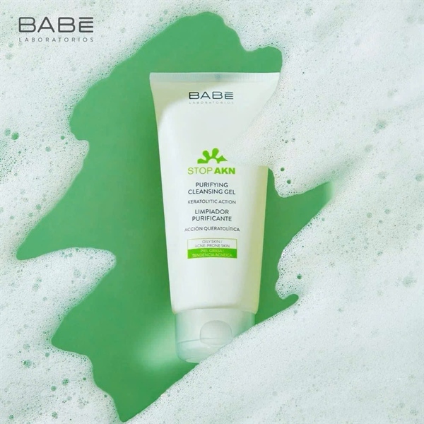 Sữa rửa mặt BABE Stop AKN Purifying Cleansing Gel 200ml