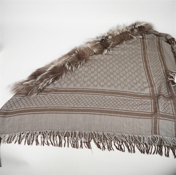 Khăn GG nâu xám đuôi chồn (PN) +